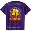 Oktoberfest Vintage Retro German Flag Munich Bavarian O-Neck Cotton T Shirt Men Women Casual Short Sleeve Tee Shirt