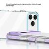 For iPhone 17 Pro Case Anti-Collision TPE + TPU Clear Back Phone Cover Large Camera Cutout
