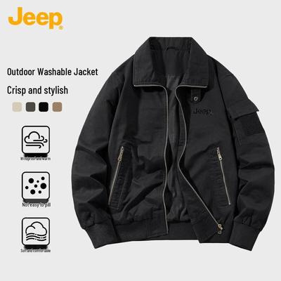 Unisex Casual Stand-Up Collar Jacket