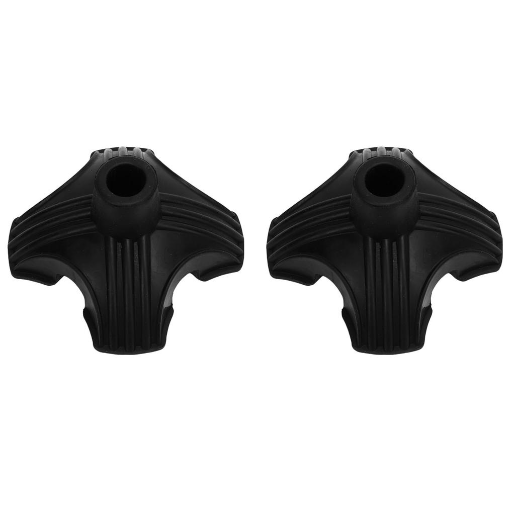 2 Pack Self Standing Quad Base Replacement 4 Point Walking Support Rubber End 19mm Inner Diameter