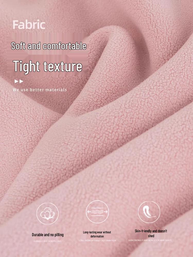 Women's Pink Fleece Thick Warm Coat - 2025 Lambswool Windbreaker for Autumn/Winter
