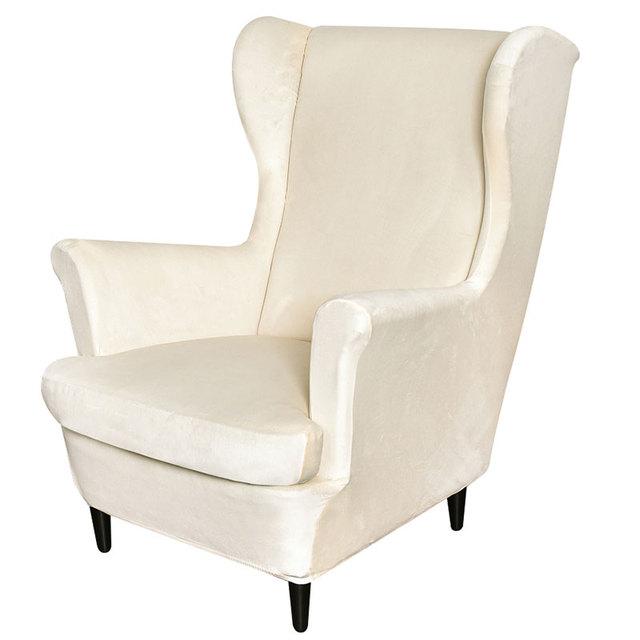 

Оксамитовий чохол на спинку крісла King із похилим рукавом Еластичний чохол для спинки крісла Wing дивана Накидка на спинку крісла Stretch Protector Home Decor 1 Piece