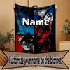 Custom Name Personalized Anime Print Blanket, Home Decor, Bedroom, Sofa, Camping, Couch, Gifts for Birthday Christmas