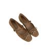 Anti-slip One-piece Lace-up Versatile Women's Single Shoes