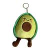 Soft Avocado Keychain Charm Plush Key Chain Soft Polyester Bag Pendant Stylish Accessory for Car Keys and Backpacks