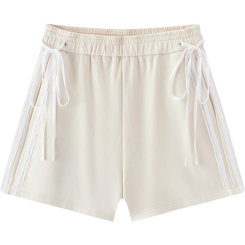 Semir Women s Bow Lace Casual Shorts XL кофейный