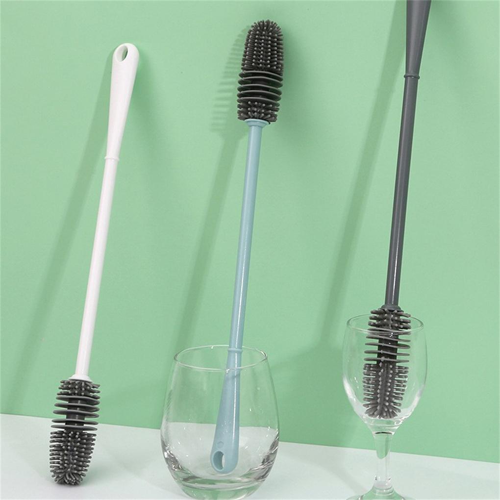 Brosse de Nettoyage de Bouteille en Silicone Tasses à Café Gobelet à Boisson Éponge à Récurer Résistante à la Chaleur Gadget Accessoires Bureau Restaurant Cuisine