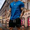 Men's Two-piece Sportswear Short-sleeved T-shirt and Pants Set Running and Fitness Sportswear Summer 2026 Big Discount
