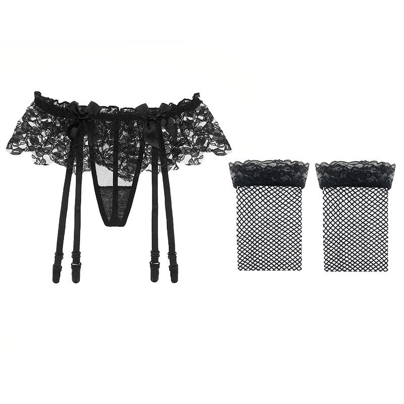 Garter Set Lace Sexy Stockings Seduction Perspective Long Barrel Garter Socks Hot Adult Sex Underwear