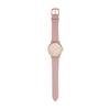 Armani Exchange Three-Hand Pink Leather Watch & Bracelet Set