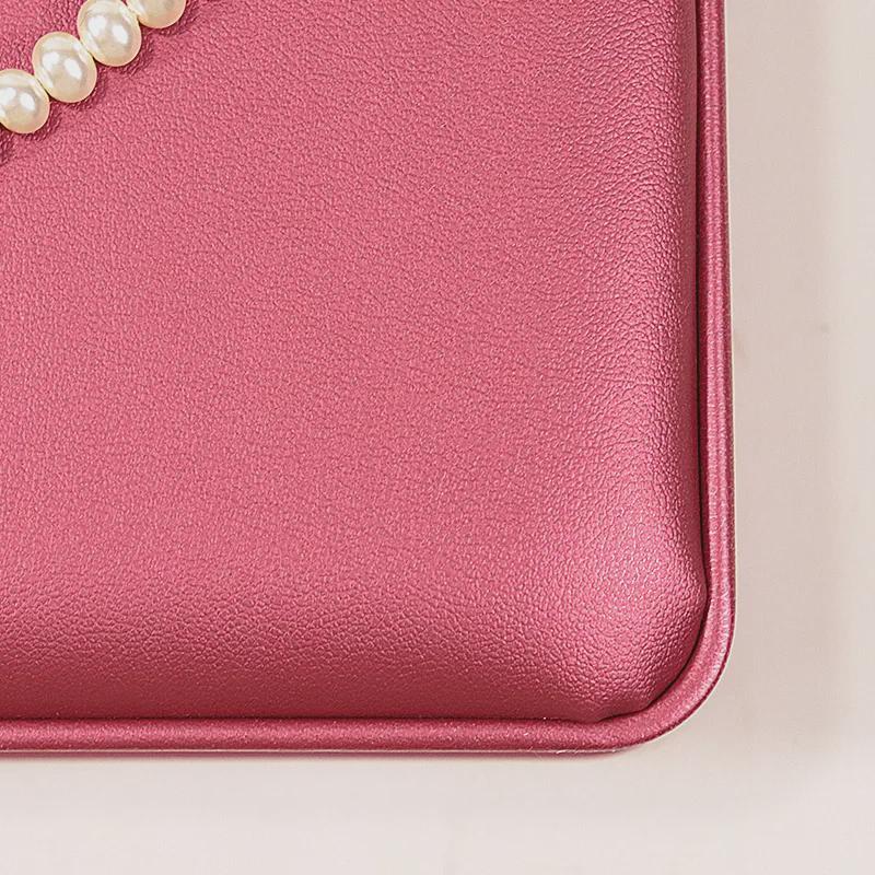 Elegant Pearl Necklace and Jewelry Gift Box Set with Rounded Crown Design