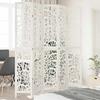 VidaXL Room Divider 5 Panels, Room Separator, Privacy Screen, Living Room Bedroom Screen, White Wood 358744