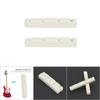 2 Pcs Quality Plastic 4 String Bass Guitar Nut Musical Instrument Replacement(44*5.8*8mm)