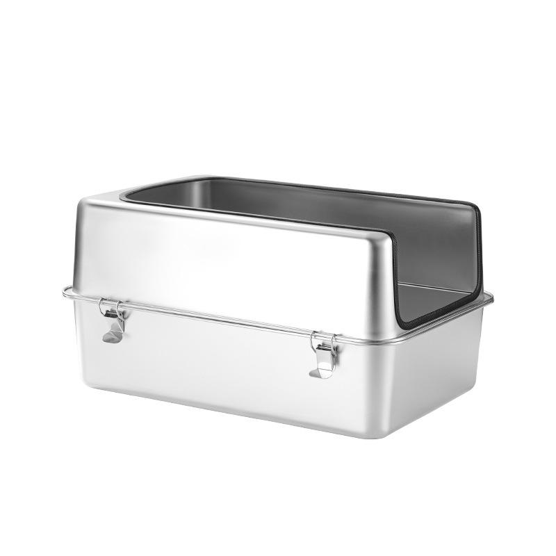 XL Spritzschutz & Sandfang Halboffene Katzentoilette