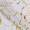 Rose Gold Foil Sheer Curtain – Floral Semi-Blackout Window Curtain, Rod Pocket, 1 Panel, Home Decor