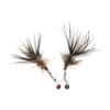Artificial Insect Feather Cat Toy Teaser Stick for Changing Heads Feather Pet Toys Wand Accessories