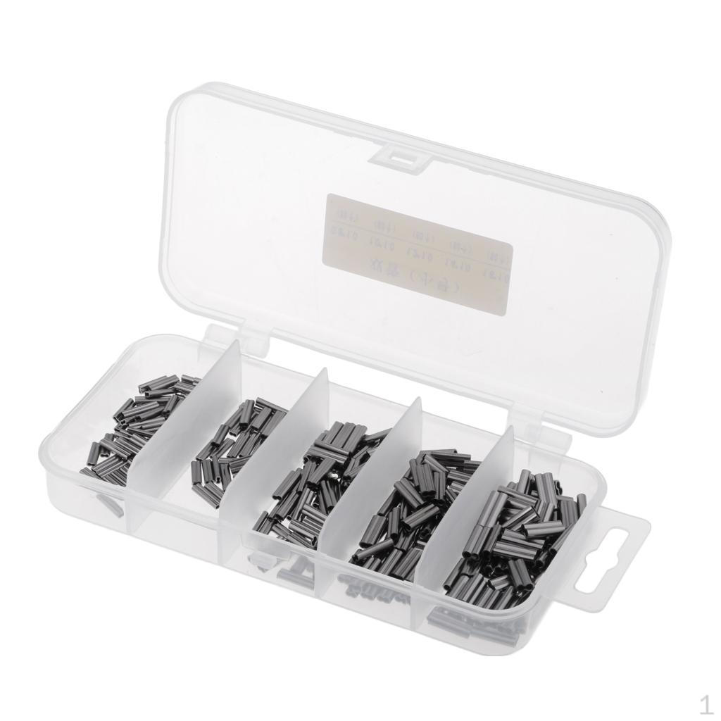 300 обжимных гильз для рыбалки, вертлюгов, соединителей-гильз S