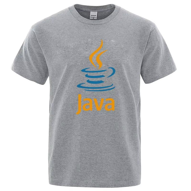 Summer Unisexs Tshirt High Quality 100 Cotton Funny JAVA Design Printing Casual Cool Oneck Tshirt Unisex Top for Unisex Hip Hop Tee