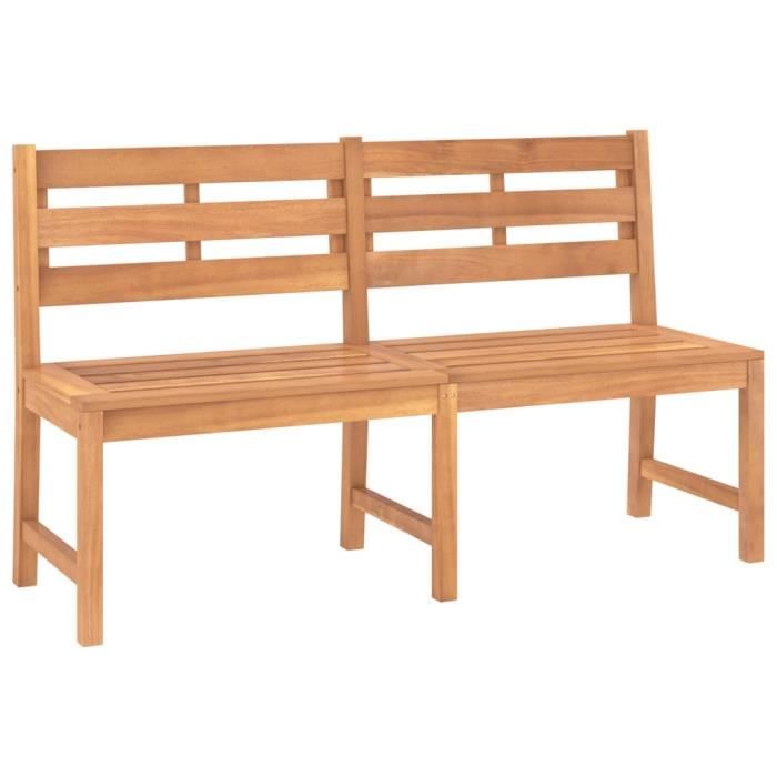 VidaXL Banc de jardin 150 cm Bois de teck massif