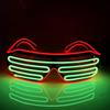 Wireless LED Glowing Glasses Double Colors Luminous Glasses Fluorescent Glasses  Club Props