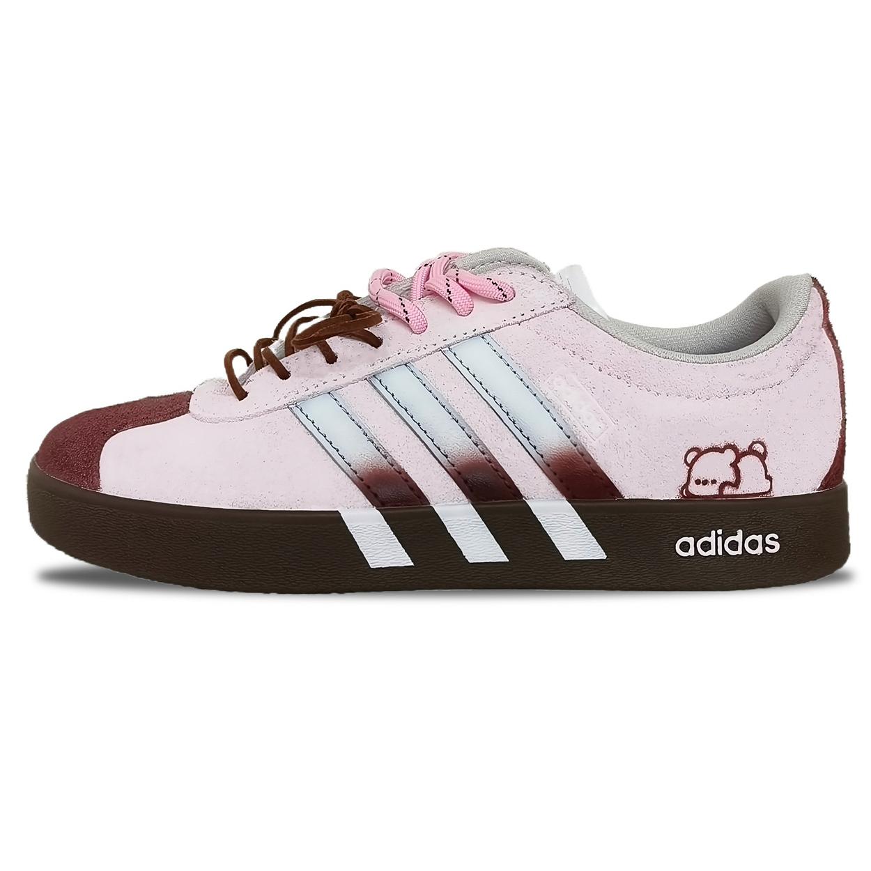 

Adidas VL COURT 2.0 Suede Abrasion Resistant Abrasion Resistant Low top Skateboard Shoes Unisex Pink HQ1802(Team1248- ) 38