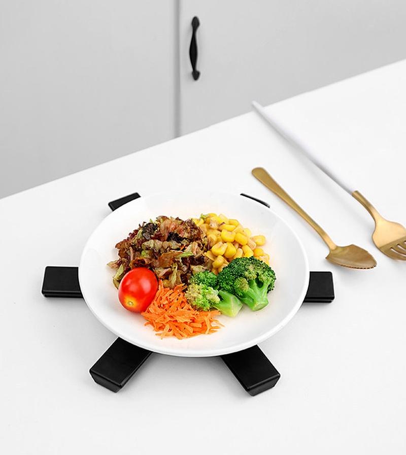 Cheap 2PCS Folding Hot Pads Pan Trivet Mats Pot Holders Resistant