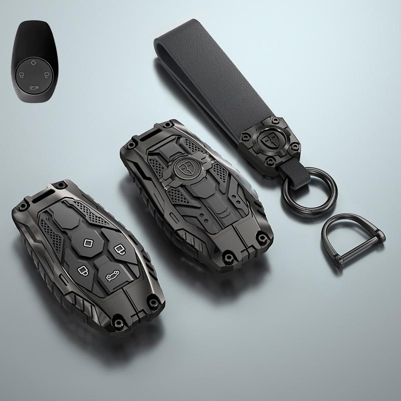 Styling Mouldings Zinc Alloy Car Smart Remote Key Cover Case Protector Holder Shell Bag For Leapmotor T03 S01 C11 C01 Type Keych