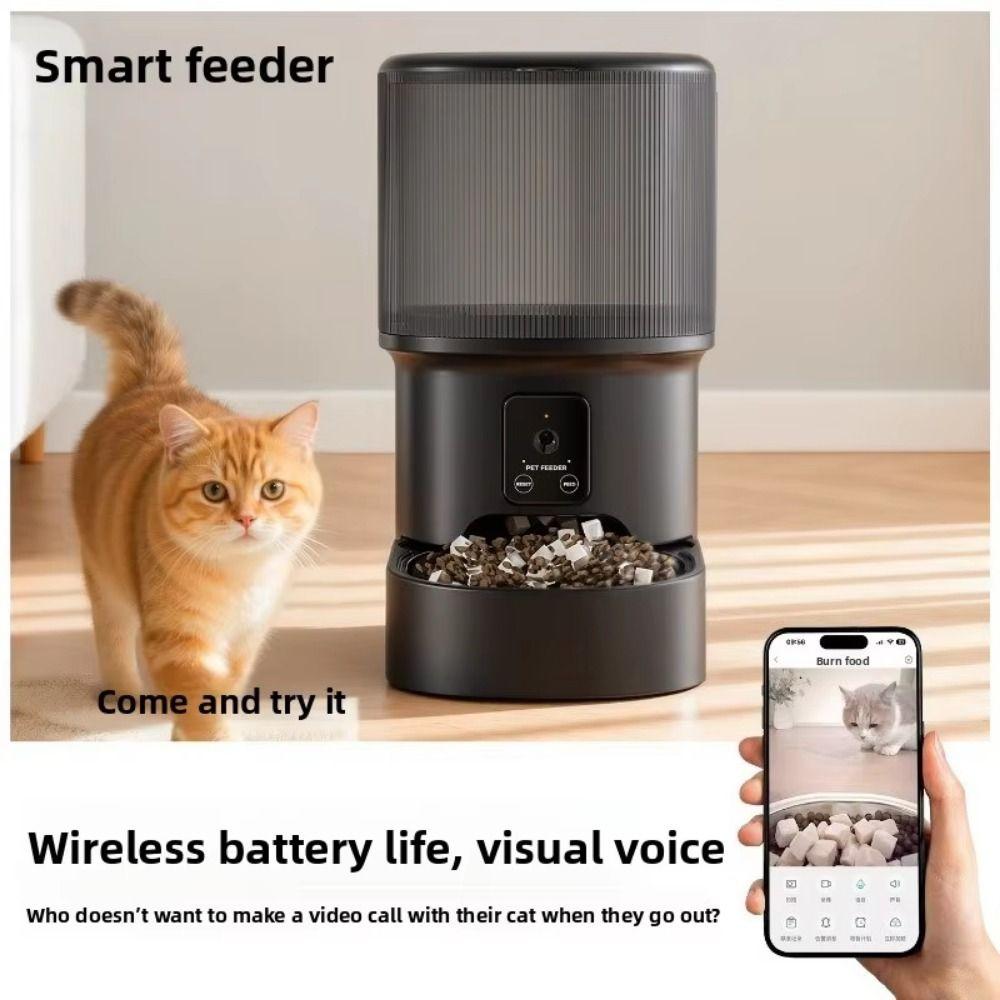 Large Capacity Smart Pet Feeder Voice Control Pet Intelligent Feeder Automatic Pet Feeder  Home Use