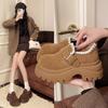 [Youshilai] 2025 Autumn and Winter New Thick-soled Heightening Boken Single Shoes Female Internet Celebrities Versatile Lightweight Casual Women'