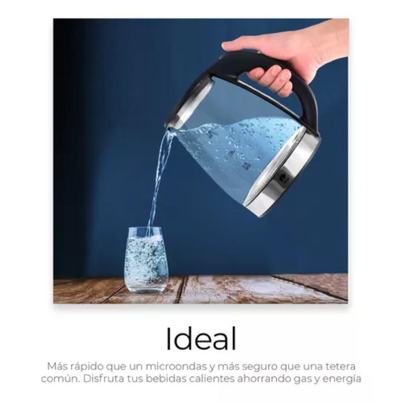 Kettle Kettle C/glass Kettle 2 LT Stainless Steel.   Kettle