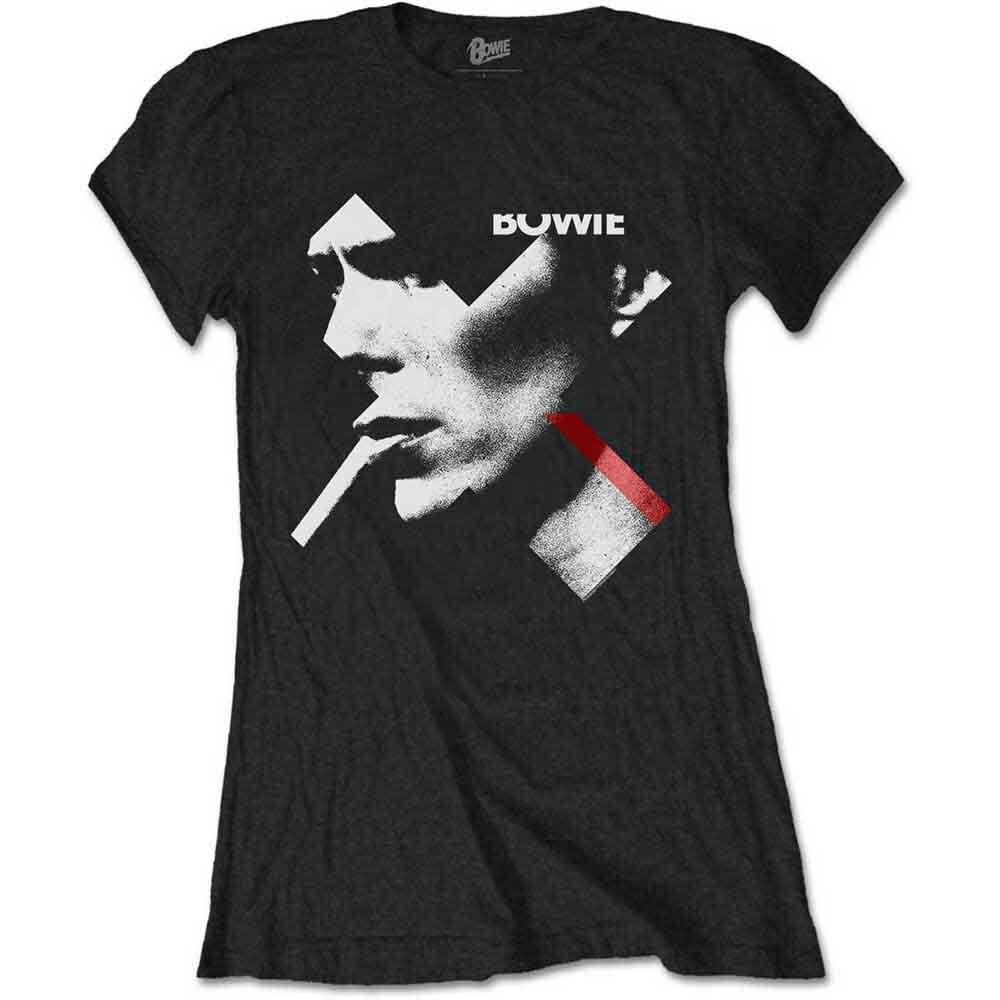 David Bowie X Smoke Red Unisexs Small TShirt Black S