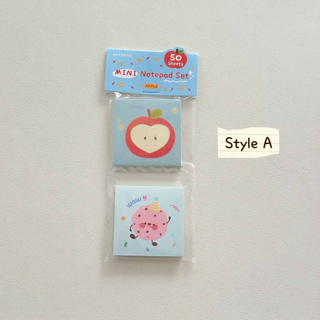 

Non-Adhesive Notepad Decorative Food Themed Notepad Japanese Memo Japanese Mini Memo Pad For Office Workers On-The-Go Message