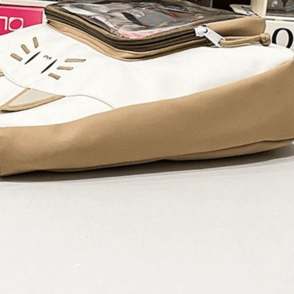 Nylon Transparent Pocket Idol Merchandise Storage Fashion Backpacks Kawaii Cat Itabag  Outdoor