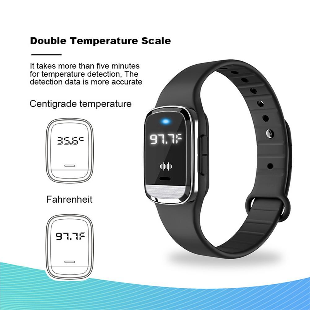 Ultrasonic Mosquito Repellent Bracelet 3 in 1 Electronic Anti Mosquito Wristband Watch with Temperature Measurement and