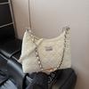 Rhombus chain shoulder bag summer new women's high-end texture commuter bucket bag