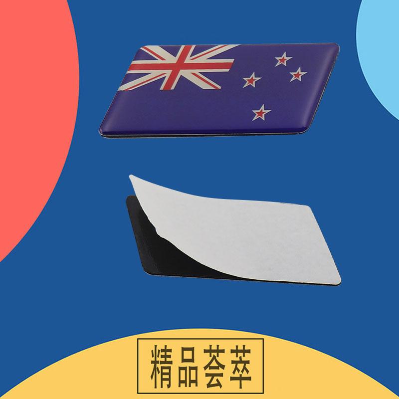 Premium Neuseeländische Nationalflagge für Laptop Wand Auto Motorhaube Kotflügel Kofferraum Heckaufkleber Emblem Abzeichen Aufkleber