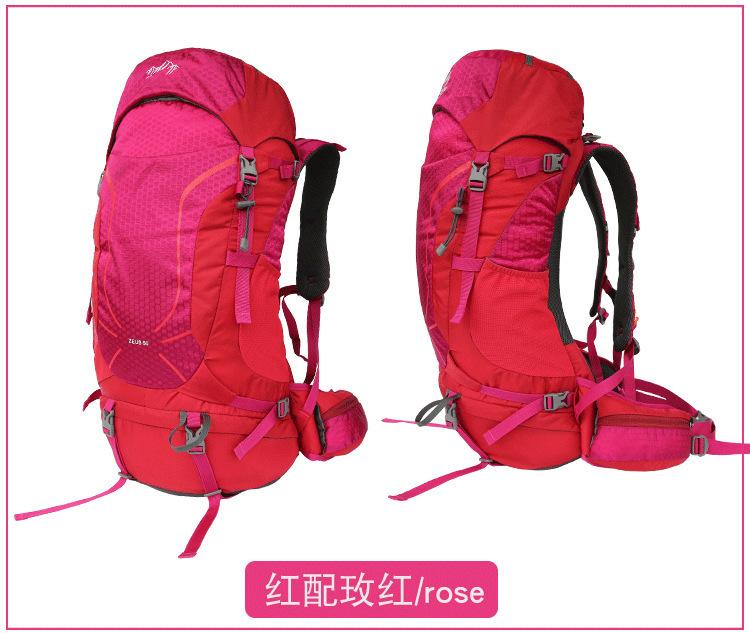 Large Capacity 50L Mountaineering Bag Outdoor Hiking Backpack Waterproof And Wear-Resistant Multifunctional Mountaineering Backpack 50L