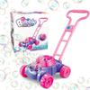 Electric Bubble Cart Toy with 110ml Bubble Solution Capacity Battery Operated Bubble Machine Push Walker Outdoor Fun Toy for Kids