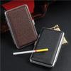Leather Cigarettes Case Creative Classic 20-piece Pocket Box Cigarettes Storage Reusable PU Leather Cigarettes Container