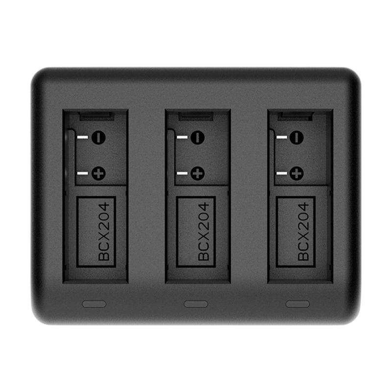 

Зарядный хаб на три аккумулятора с портами USB Type-C и USB, светодиодными индикаторами для аккумуляторов камер Action 5Pro/4/3 1