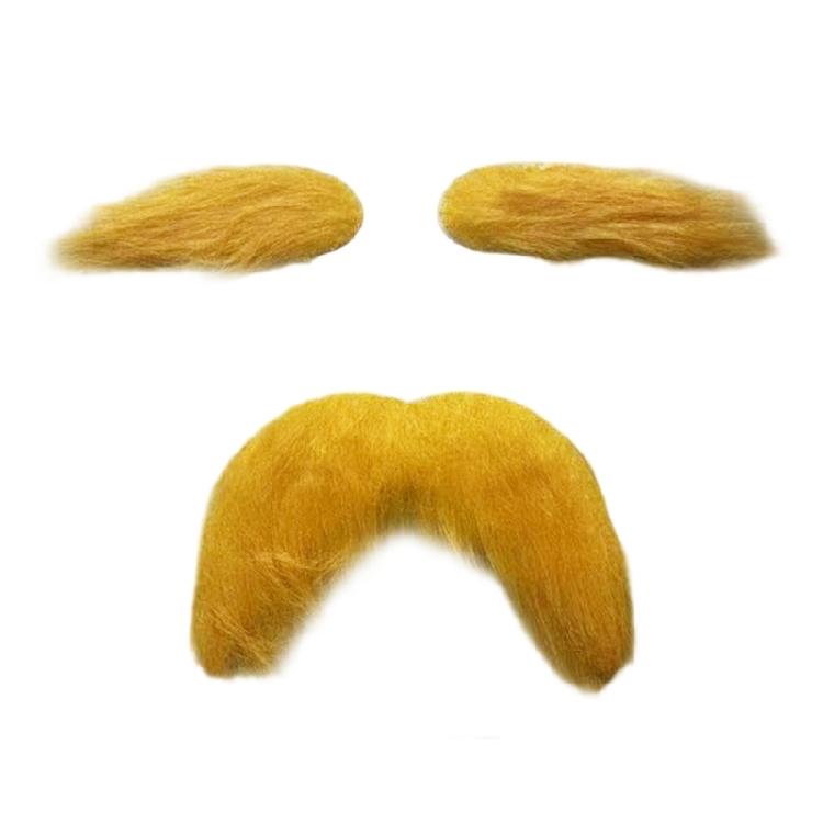 Schnurrbart und Augenbrauen Falscher Bart für Kind Erwachsener, Cosplay Halloween Kostümzubehör Lustige Gesichtsbehaarung für Männer Frauen