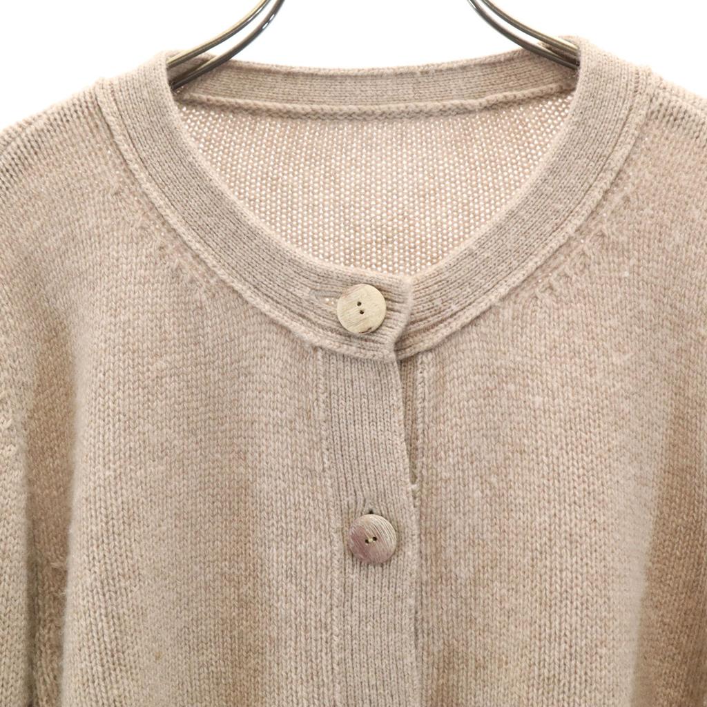 FOXEY Made In Japan 100% Cashmere Long Sleeve Short Length Knit Cardigan Women Used