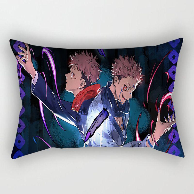 Brightly Colored Jujutsu Kaisen Anime Cushion Cover Ideal For Modern Home Decoration