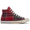 Converse Chuck Taylor All Star Hi Tartan Rot Grün Split Unisex Sneaker Egret 169259C