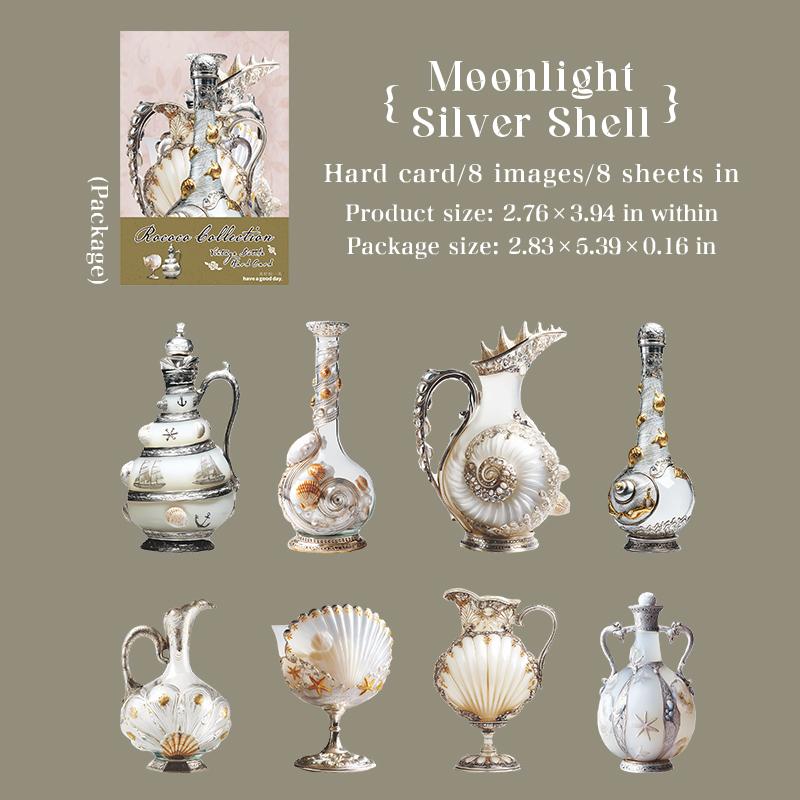 

TIANZI Retro Crystal Bottle Hard Card Sticker Label Decoration Album Magazine Material DIY Diary Scrapbook Aesthetics Stationery