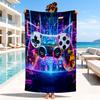 Electric Gaming control Beach Towel, Microfiber Beach Towel, Perfect For Pool, Beach, Travel, Home Decor Beach Party Fan gifts
