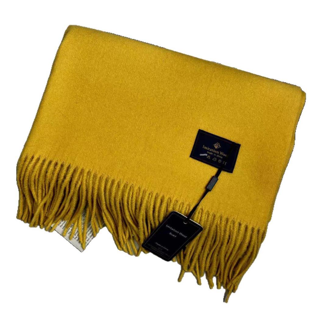 Šarlatově červený zimní dámský šátek a šála z imitace kašmíru - Oboustranný vysoce kvalitní nákrčník Dárek