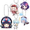Kawaii Anime Acrylic Keychain Q Version Game Character Arlecchino Navia Sigewinne Pendant Women Men Backpack Accessories Gifts