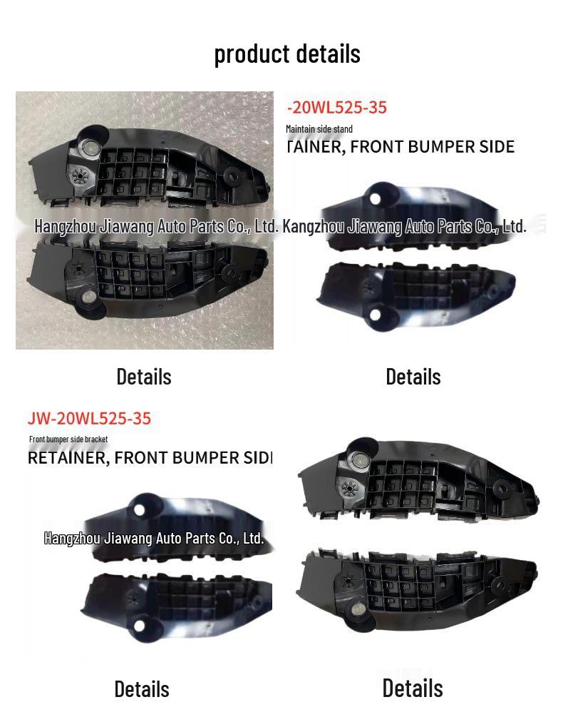 2019 Toyota RAV4 Boczny wspornik zderzaka przedniego - Prawy: 52535-0R060, Lewy: 52536-0R080