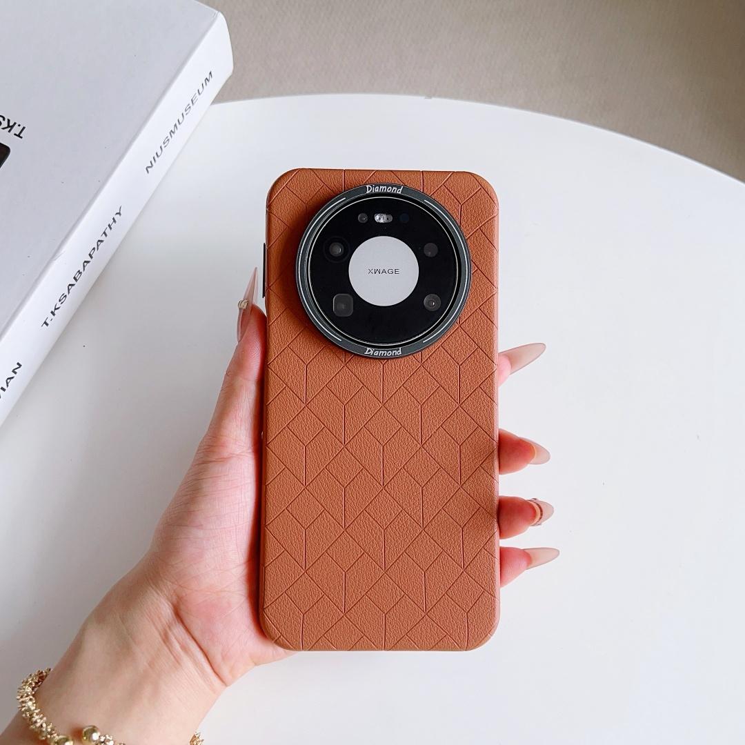 For Huawei Mate 80 Pro Max/Mate 80 Pro/Mate 80 Case Luxury PU Leather Cube magnetic Wireless charging Protective Back Cover Huawei Mate 80